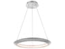 Modern Forms The Ring 1-Light Brushed Aluminum Silver LED Round Pendant