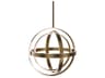 Modern Forms Kinetic 1-Light Aged Brass Globe Pendant
