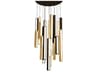 Modern Forms Chaos 21-Light Black Aged Brass LED Geometric Pendant