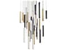 Modern Forms Chaos 41-Light Black Aged Brass Geometric Linear Pendant