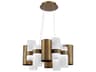 Modern Forms Harmony 18-Light8-Light Aged Brass Glass LED Cylinder Pendant