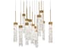 Modern Forms Minx 13-Light Aged Brass Linear Pendant