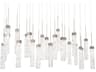Modern Forms Minx 23-Light Antique Nickel Linear Island Pendant