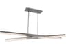 Modern Forms Minx 2-Light Antique Nickel Crystal LED Geometric Linear Pendant