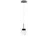 Modern Forms Double Bubble 1-Light Black Crystal LED Globe Mini Pendant