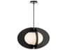 Modern Forms Echelon 1-Light Black Glass LED Geometric Pendant