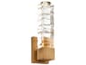 Modern Forms Juliet 1-Light Aged Brass Crystal LED Wall Sconce