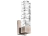 Modern Forms Juliet 1-Light Brushed Nickel Crystal LED Wall Sconce