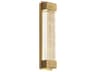 Modern Forms Tower 1-Light Aged Brass Crystal LED Wall Sconce