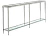 Maitland Smith Jinx Rectangular Glass Nickel Console Table