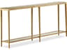 Maitland Smith Jinx Rectangular Glass Brass Console Table