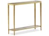Maitland Smith Jinx Rectangular Glass Brass Console Table