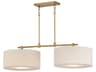 Maxim Lighting Bongo 2-Light Natural Aged Brass Drum Island Pendant