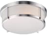Maxim Lighting Rogue 1-Light Satin Nickel LED Round Flush Mount