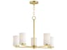 Maxim Lighting Lateral 5-Light Satin Brass Cylinder Chandelier
