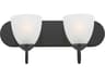 Maxim Lighting Axis 2-Light Black Vanity Light