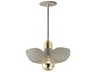Maxim Lighting Poppy 1-Light Silver Gold Satin Brass Mini Pendant