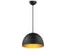 Maxim Lighting Tova 1-Light Black Gold Pendant