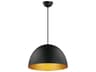 Maxim Lighting Tova 1-Light Black Gold Pendant