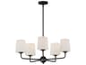 Maxim Lighting Bristol 5-Light Anthracite Black Glass Chandelier