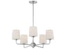 Maxim Lighting Bristol 5-Light Satin Nickel Glass Chandelier