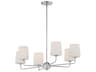 Maxim Lighting Bristol 6-Light Satin Nickel Glass Chandelier