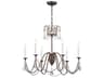 Maxim Lighting Plumette 6-Light Chestnut Bronze Crystal Candelabra Chandelier