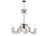 Maxim Lighting Plumette 8-Light Chestnut Bronze Crystal Candelabra Chandelier