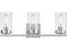Maxim Lighting Pinn 3-Light Satin Nickel Glass Vanity Light