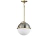 Maxim Lighting Duke 1-Light Satin Nickel Brass Glass Globe Mini Pendant