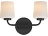 Maxim Lighting Durham 2-Light Black Vanity Light