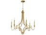 Maxim Lighting Normandy 6-Light Gold Leaf Candelabra Chandelier