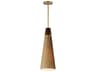 Maxim Lighting Sumatra 1-Light Natural Aged Brass Mini Pendant