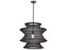 Maxim Lighting Krabi 1-Light Black Geometric Pendant
