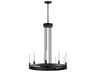 Maxim Lighting Ovation 9-Light Black Glass LED Cylinder Chandelier
