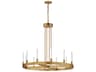 Maxim Lighting Ovation 12-Light Gold Glass LED Cylinder Chandelier