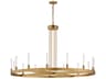 Maxim Lighting Ovation 15-Light Gold Glass LED Cylinder Chandelier