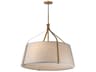 Maxim Lighting Bandera 4-Light Natural Aged Brass Drum Pendant