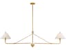 Maxim Lighting Kismet 2-Light Gold Leaf Island Pendant