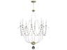 Maxim Lighting Formosa 8-Light Ecru Venetian Gold White Glass Candelabra Chandelier
