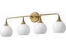 Maxim Lighting Neve 4-Light Natural Aged Brass Vanity Light