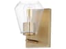 Maxim Lighting Geode 1-Light Natural Aged Brass Wall Sconce