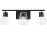Maxim Lighting Geode 3-Light Black Vanity Light