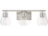 Maxim Lighting Geode 3-Light Satin Nickel Vanity Light