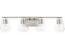 Maxim Lighting Geode 4-Light Satin Nickel Vanity Light