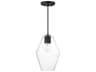 Maxim Lighting Geode 1-Light Black Mini Pendant