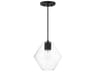 Maxim Lighting Geode 1-Light Black Mini Pendant