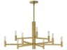 Maxim Lighting Emana 9-Light Natural Aged Brass Candelabra Chandelier