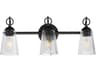 Maxim Lighting Jackson Hole 3-Light Black Vanity Light