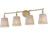 Maxim Lighting Baja 4-Light Natural Aged Brass Vanity Light